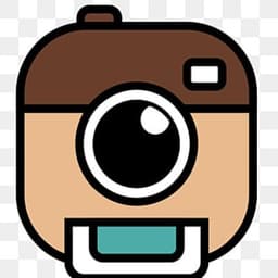 Cute Retro Instant Camera logo