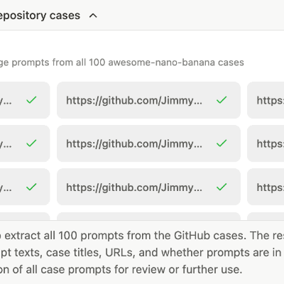 Extract Github prompt library at scale