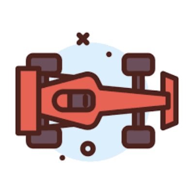 Exploded-view of Formula 1 car